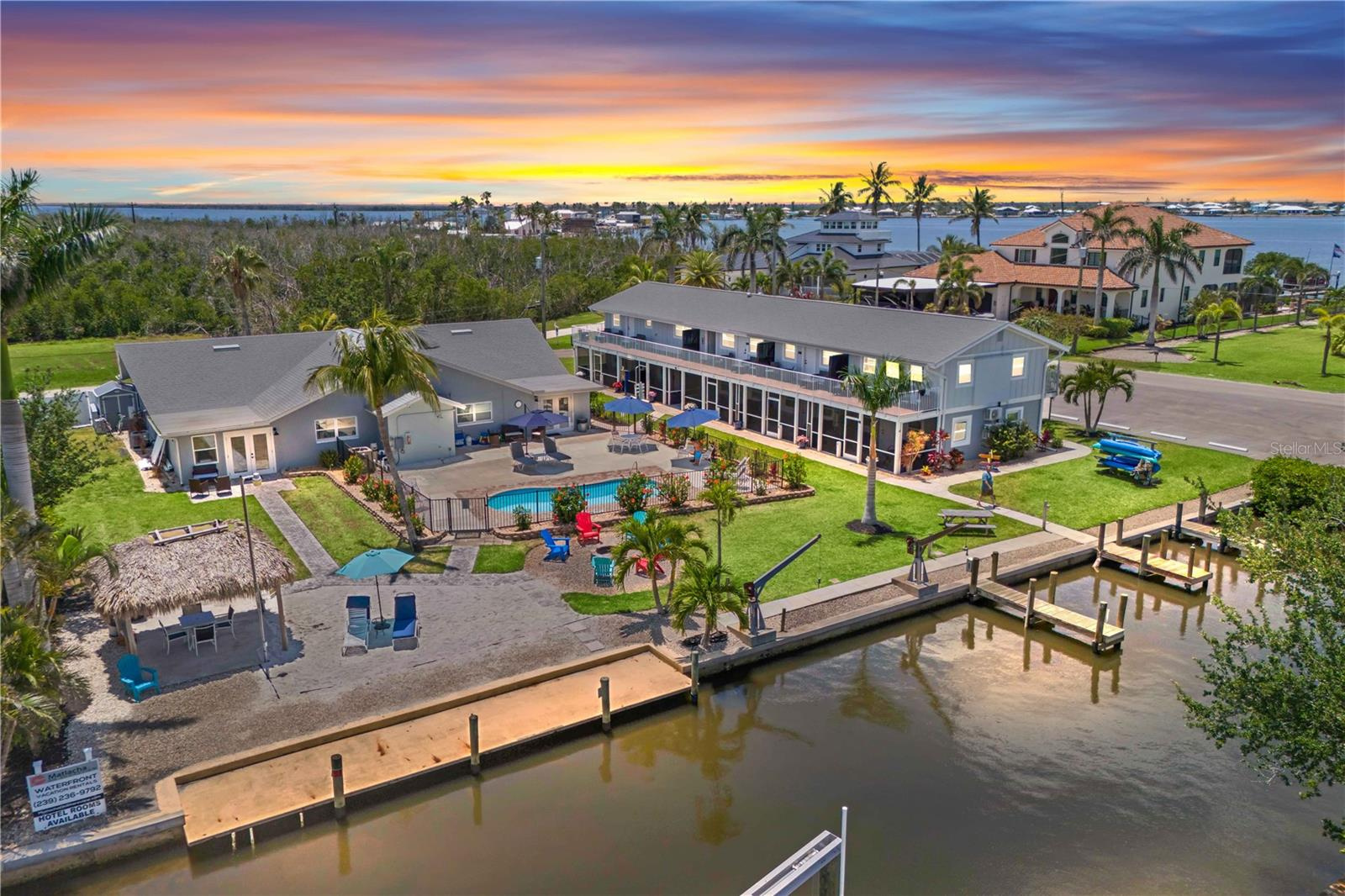 Boutique Resort Marina - 12 Rooms & 5 Boat Slips For Sale in Cape Coral, FL